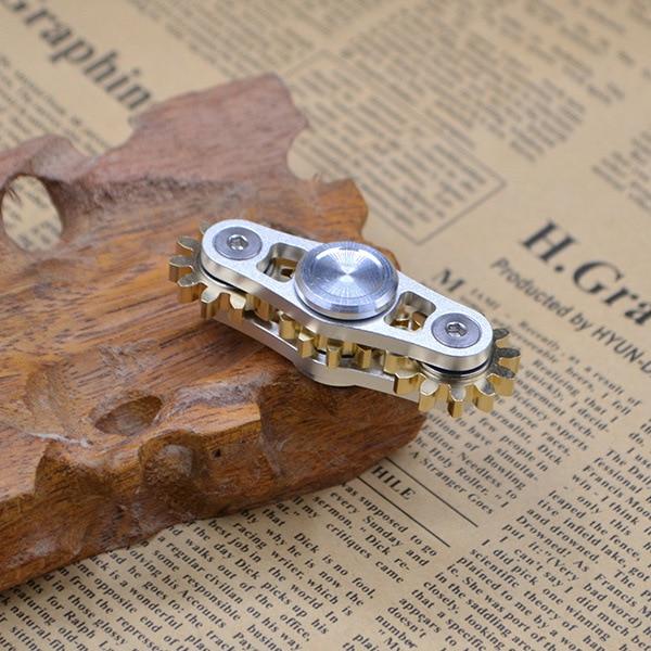 2 Gears Metal Fidget Spinner Activity Toys Best Toy Store 2 Gears Silver & Gold