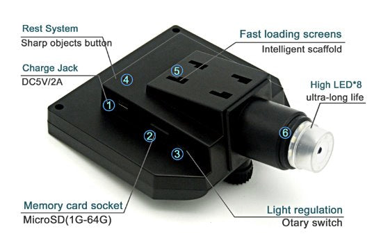 600X Digital Microscope 4.3 inch HD Screen Microscope Cameras Best Toy Store