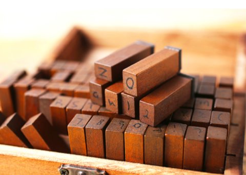 70 Piece Wooden Alphabet and Number Stamp Set Stamp Blocks Best Toy Store