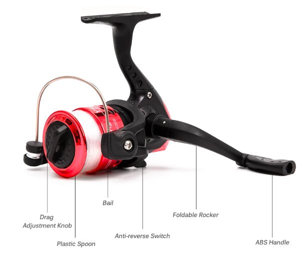 Fibreglass Fishing Rod and Reel Complete Starter Kit Fishing Rods Best Toy Store