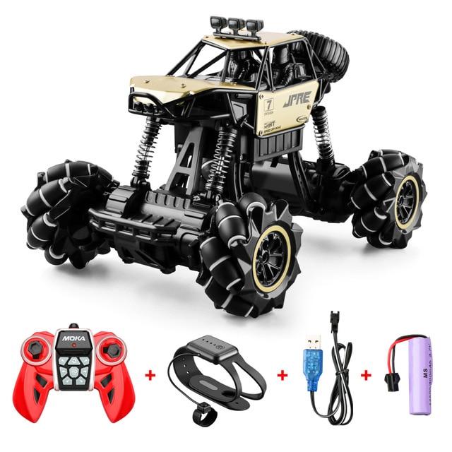 Hand Gesture Remote Control 4WD Off Road Climbing Car Remote Control Cars & Lorries Best Toy Store Gold Alloy + Gesture Remote + Remote + Battery