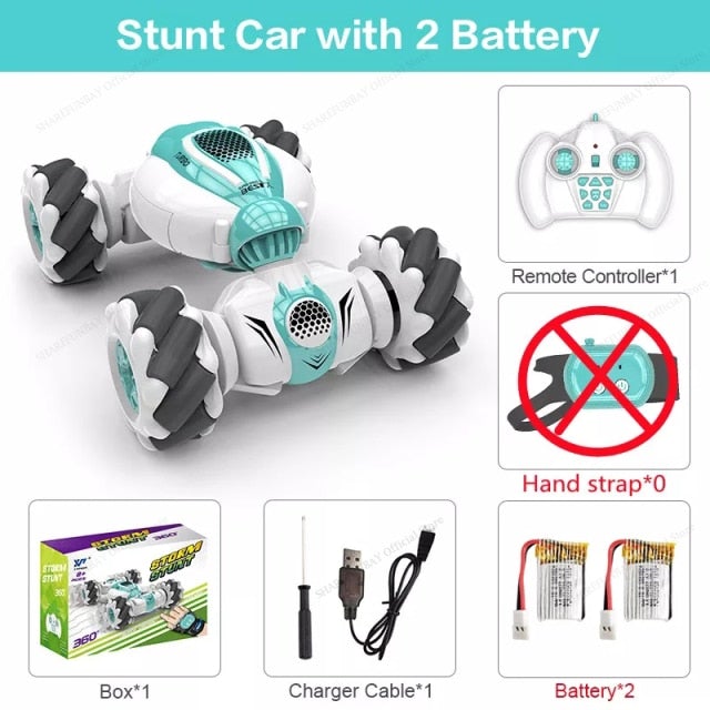 Hand Gesture Remote Control Drift Stunt Car RC Cars Best Toy Store Green + No Watch + 2 Batteries