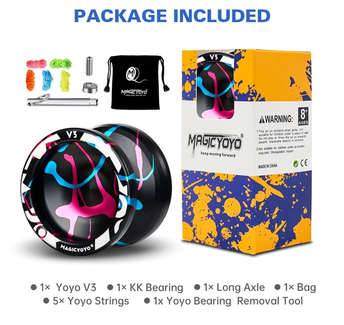 MAGICYOYO V3 Professional Metal Responsive YoYo Yoyos Best Toy Store