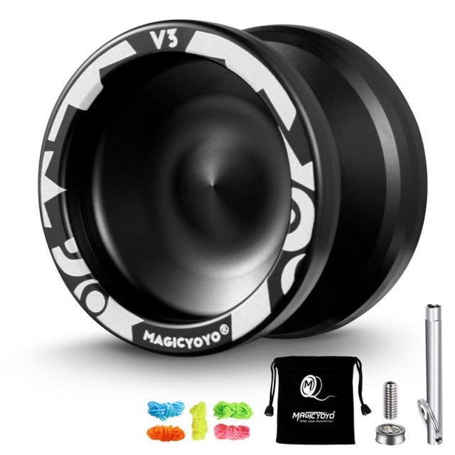 MAGICYOYO V3 Professional Metal Responsive YoYo Yoyos Best Toy Store Black