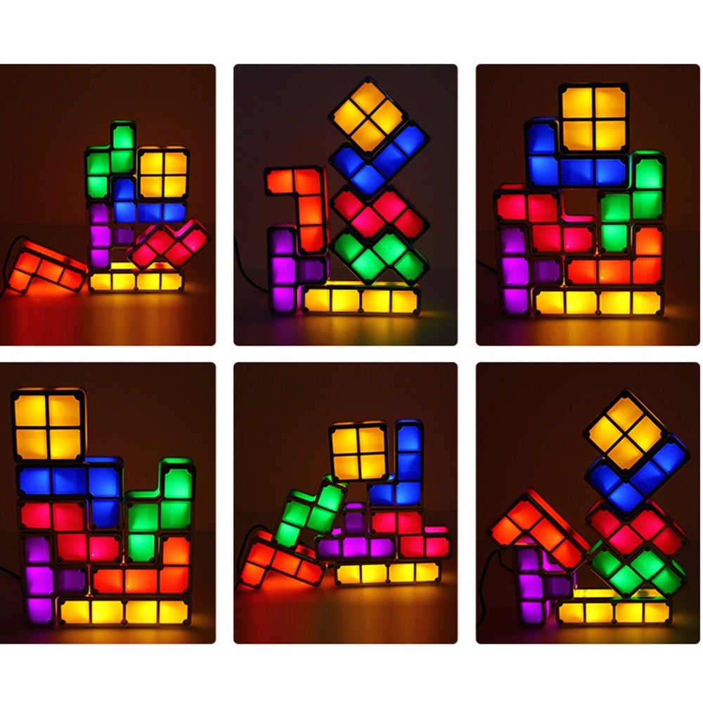 Tetris Stackable LED Light Novelty Lighting Best Toy Store