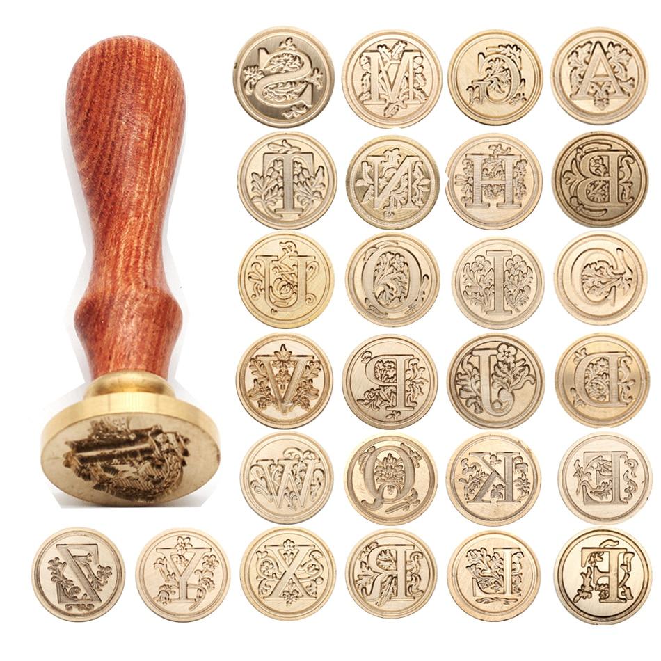 Vintage Wax Seal Alphabet Stamp Stamp Blocks Best Toy Store