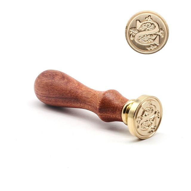 Vintage Wax Seal Alphabet Stamp Stamp Blocks Best Toy Store S + Handle