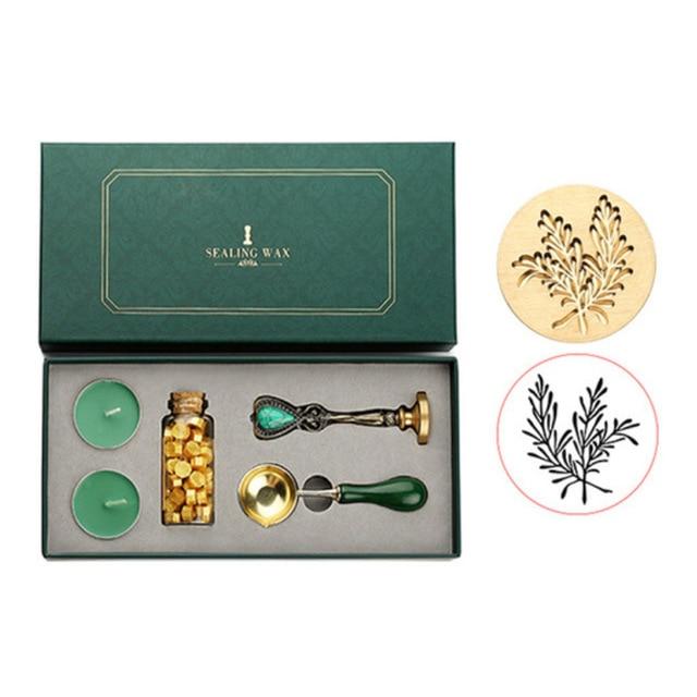 Vintage Wax Seal Stamp Kit Stamp Blocks Best Toy Store Plant