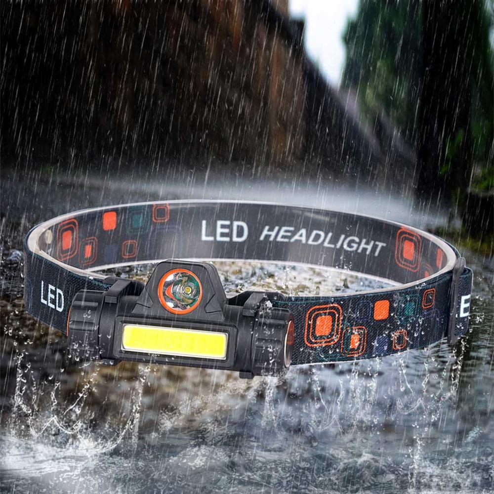 Waterproof Rechargeable Dual LED Head Torch Torches & Headlamps Best Toy Store