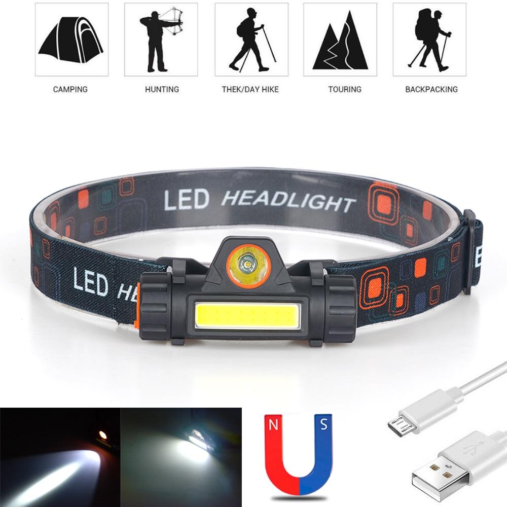 Waterproof Rechargeable Dual LED Head Torch Torches & Headlamps Best Toy Store