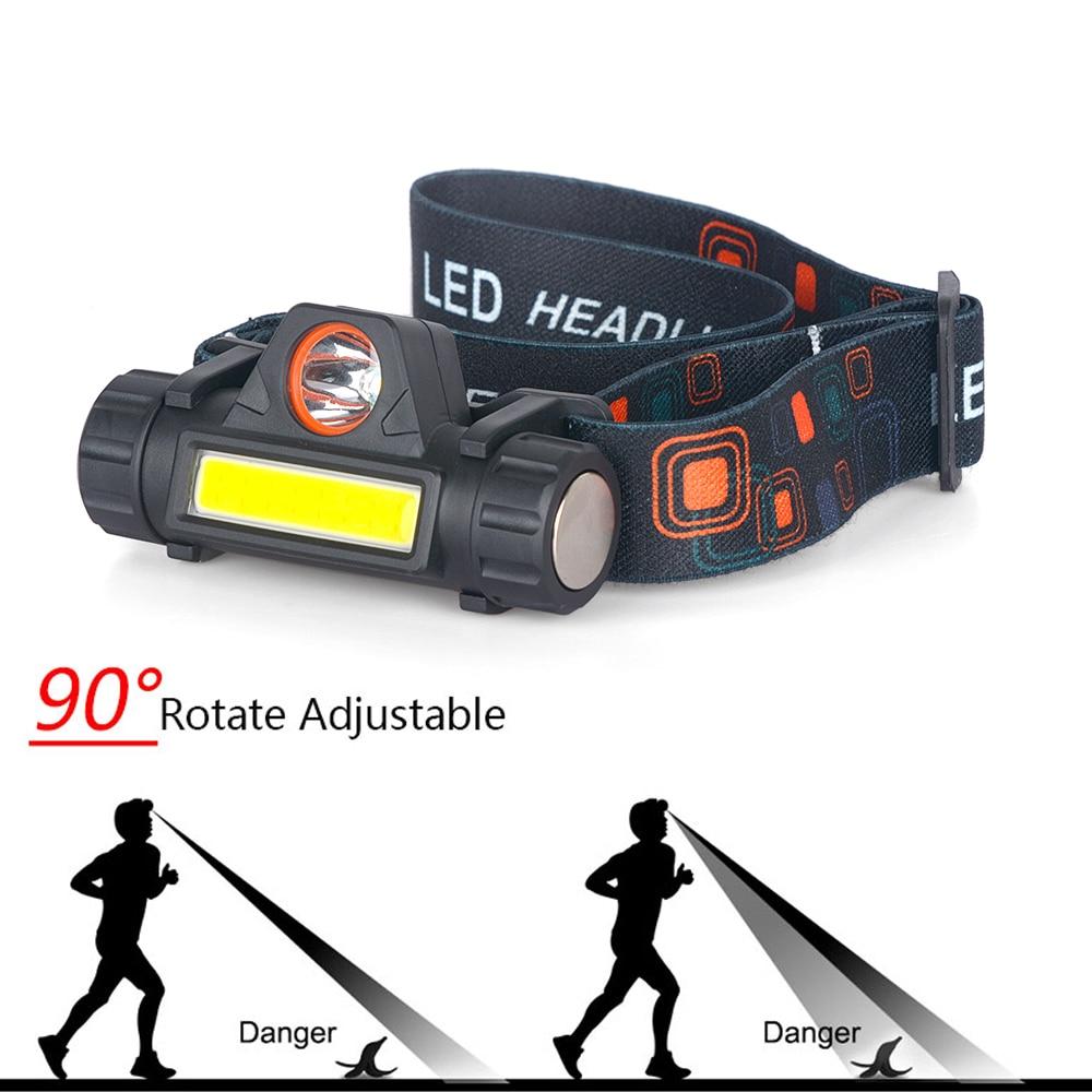 Waterproof Rechargeable Dual LED Head Torch Torches & Headlamps Best Toy Store