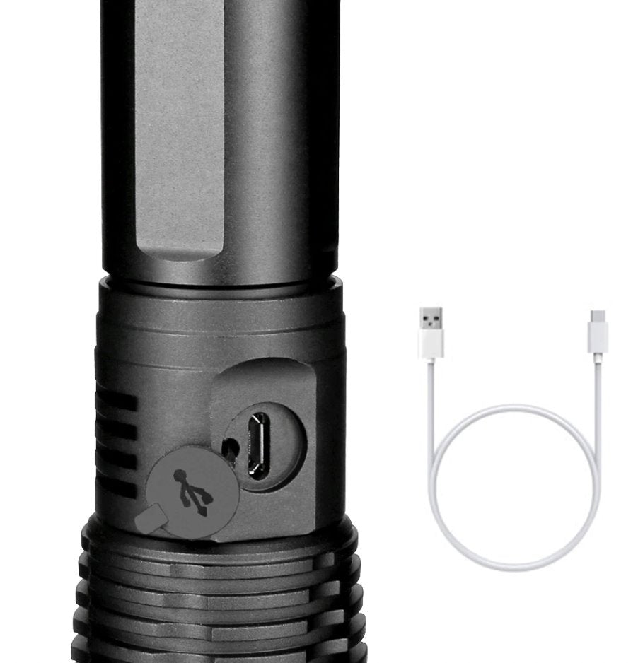 Waterproof Rechargeable LED Torch 500m Torches & Headlamps Best Toy Store