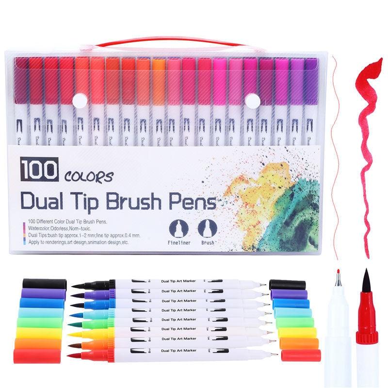 Dual Tip Non-Toxic Marker Pens Markers & Highlighters Best Toy Store 