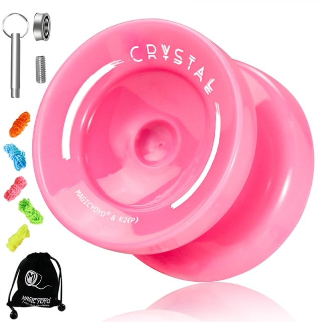 MAGICYOYO K2 CRYSTAL Dual YoYo Yoyos Best Toy Store Pink 