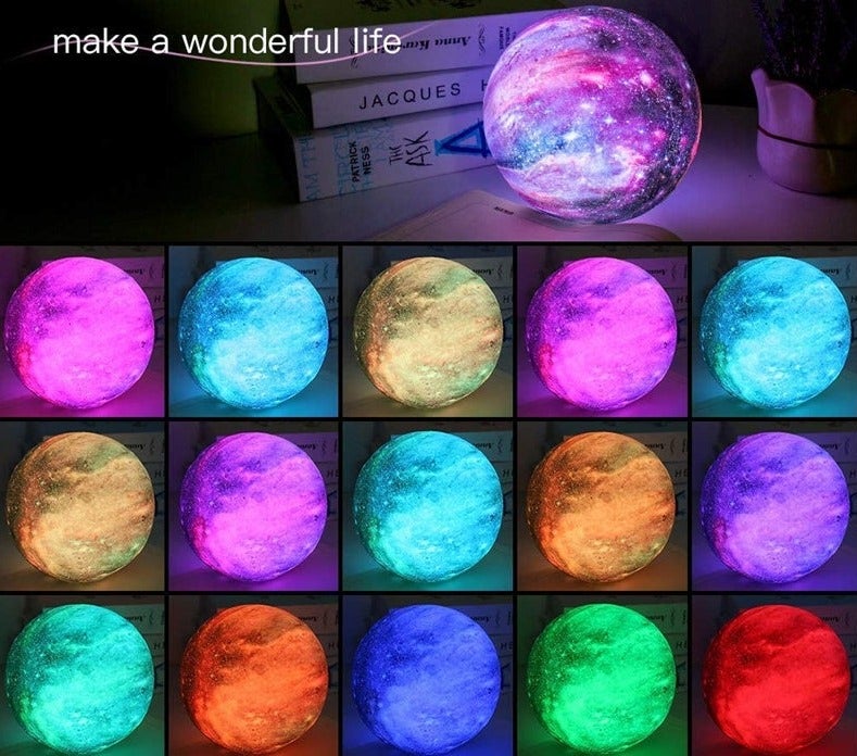 Moon Light Lamp & Stand 16 Colours Night Lights & Ambient Lighting Best Toy Store 