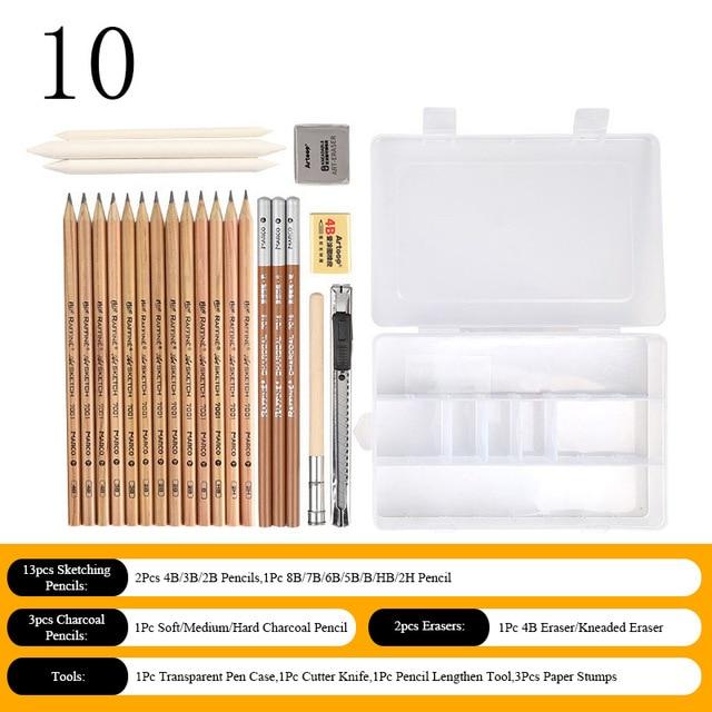 Professional Sketch Pencil Set Art Pencils Best Toy Store 10 