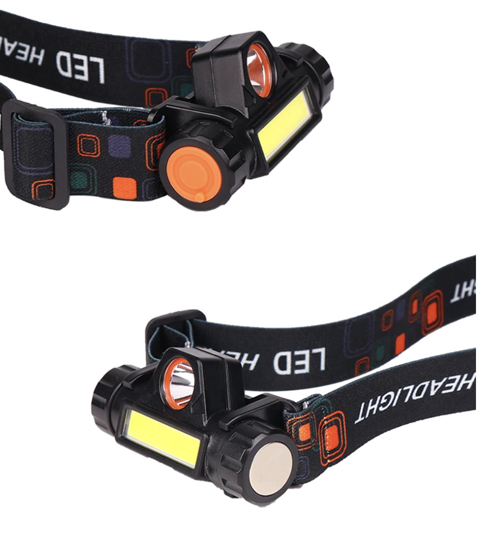 Waterproof Rechargeable Dual LED Head Torch Torches &amp; Headlamps Best Toy Store 